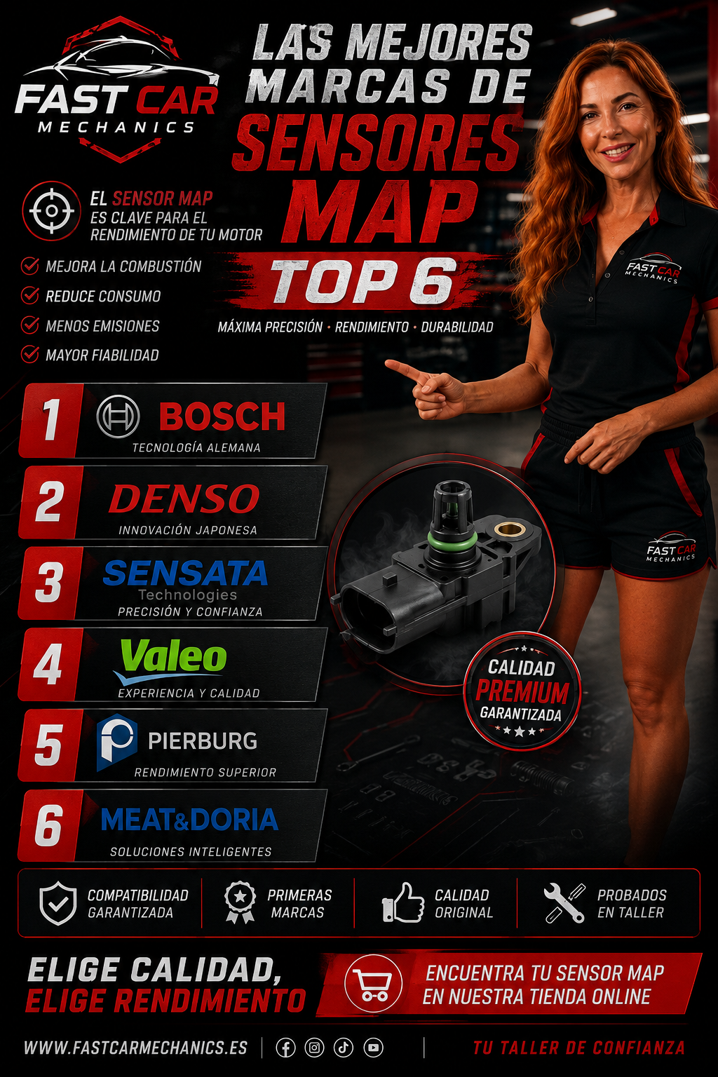 Las mejores marcas de sensores MAP